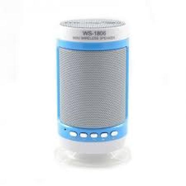 WS-1806 Bluetooth Speaker  سماعة اسطوانية الشكل مع اضائة و بلوتوث صو ت مناسب للإستماع من الجوال 